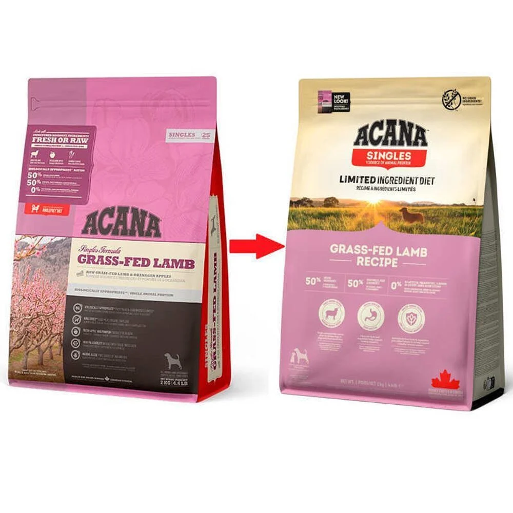 Сухий корм для собак Acana Singles Grass-Fed Lamd Recipe 2 кг - ягня