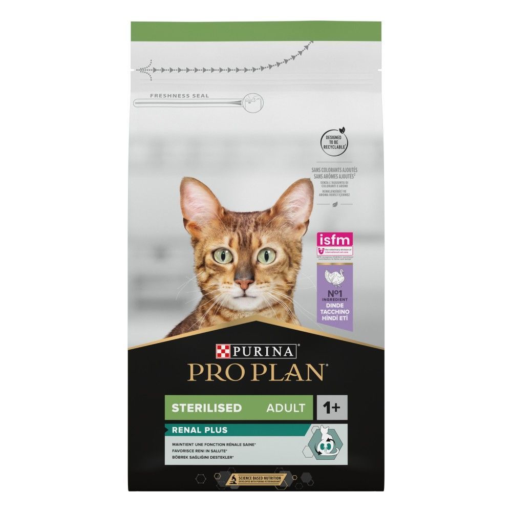 Сухий корм для котів Pro Plan Sterilised Adult Renal Plus 1,5 кг - індичка