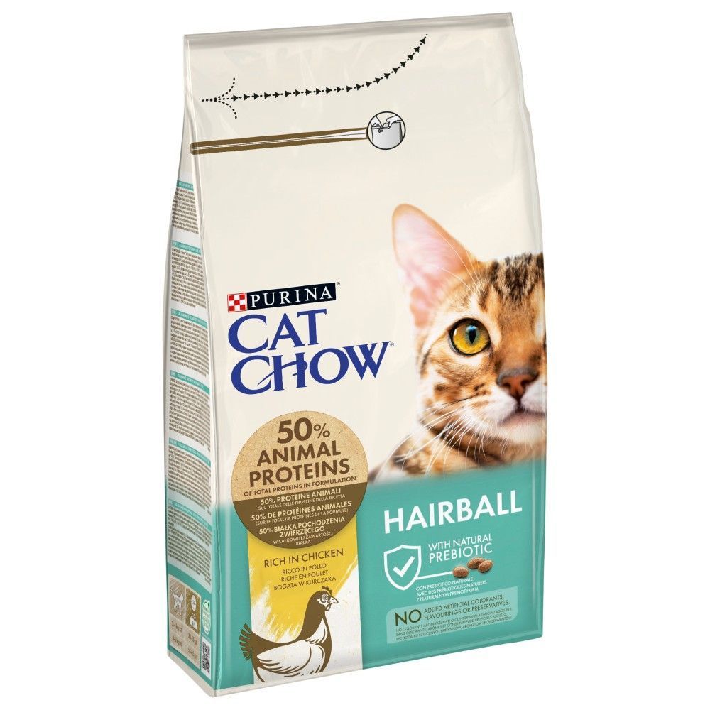 Сухий корм для котів Cat Chow Hairball 1,5 кг - курка