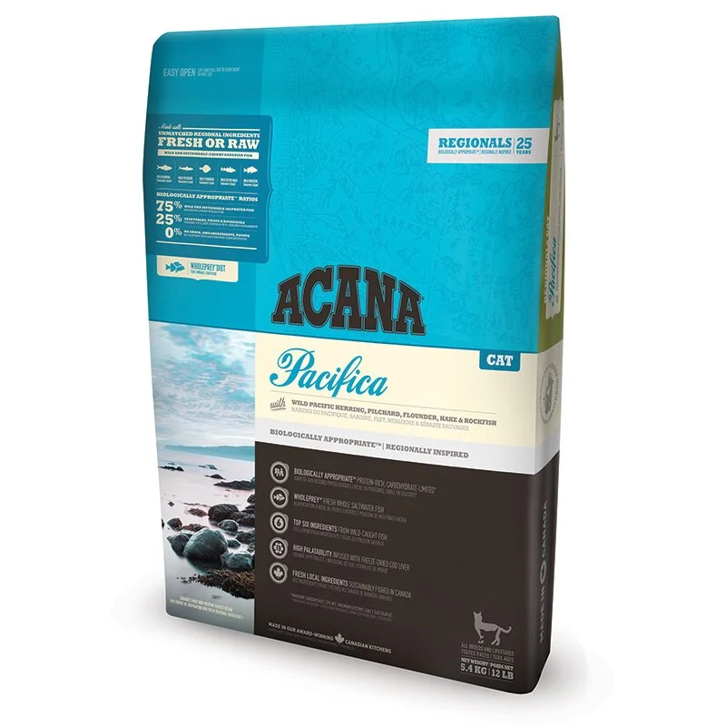 Сухой корм для взрослых кошек Acana Pacifica 5,4 кг - рыба Сухой корм для взрослых кошек Acana Pacifica 5,4 кг - рыба