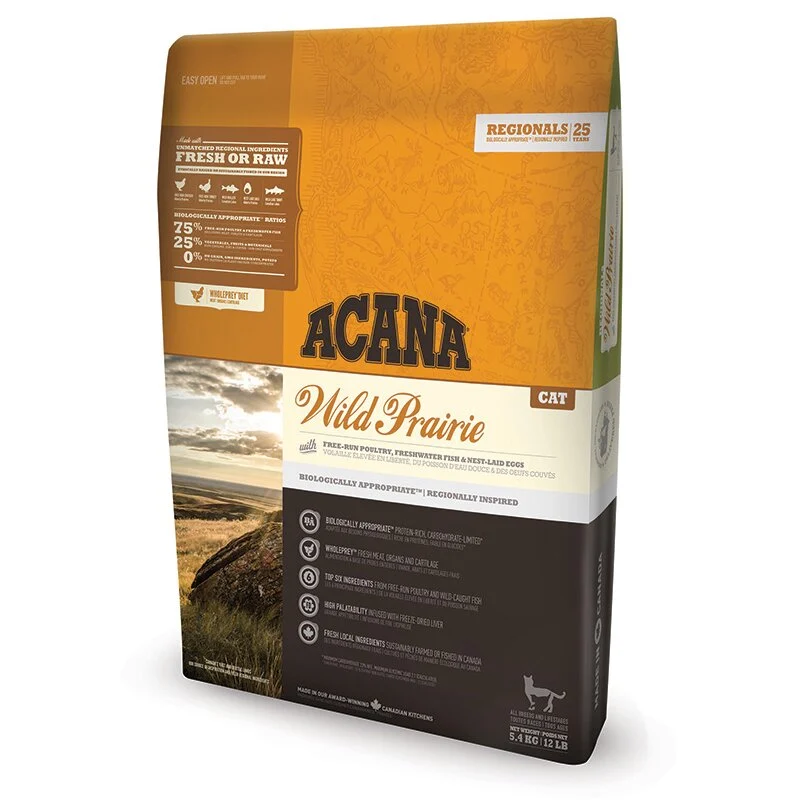 Acana Wild Prairie сухой корм для кошек 5,4 кг - ассорти Acana Wild Prairie сухой корм для кошек 5,4 кг - ассорти