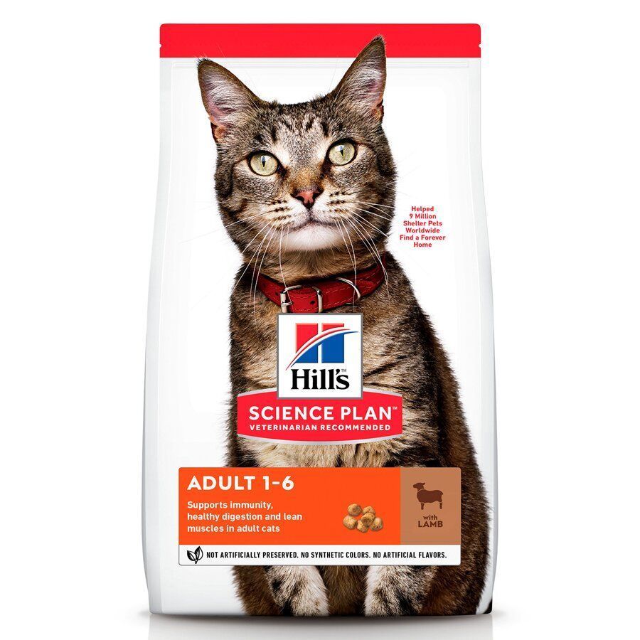 Сухий корм для котів Hill's Science Plan Adult 1-6 1,5 кг - ягня Сухий корм для котів Hill's Science Plan Adult 1-6 1,5 кг - ягня