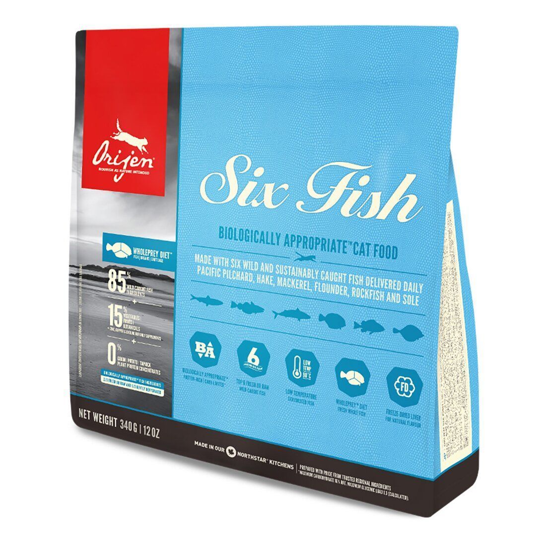 Сухой корм для кошек Orijen Six Fish 340 г - рыба Сухой корм для кошек Orijen Six Fish 340 г - рыба
