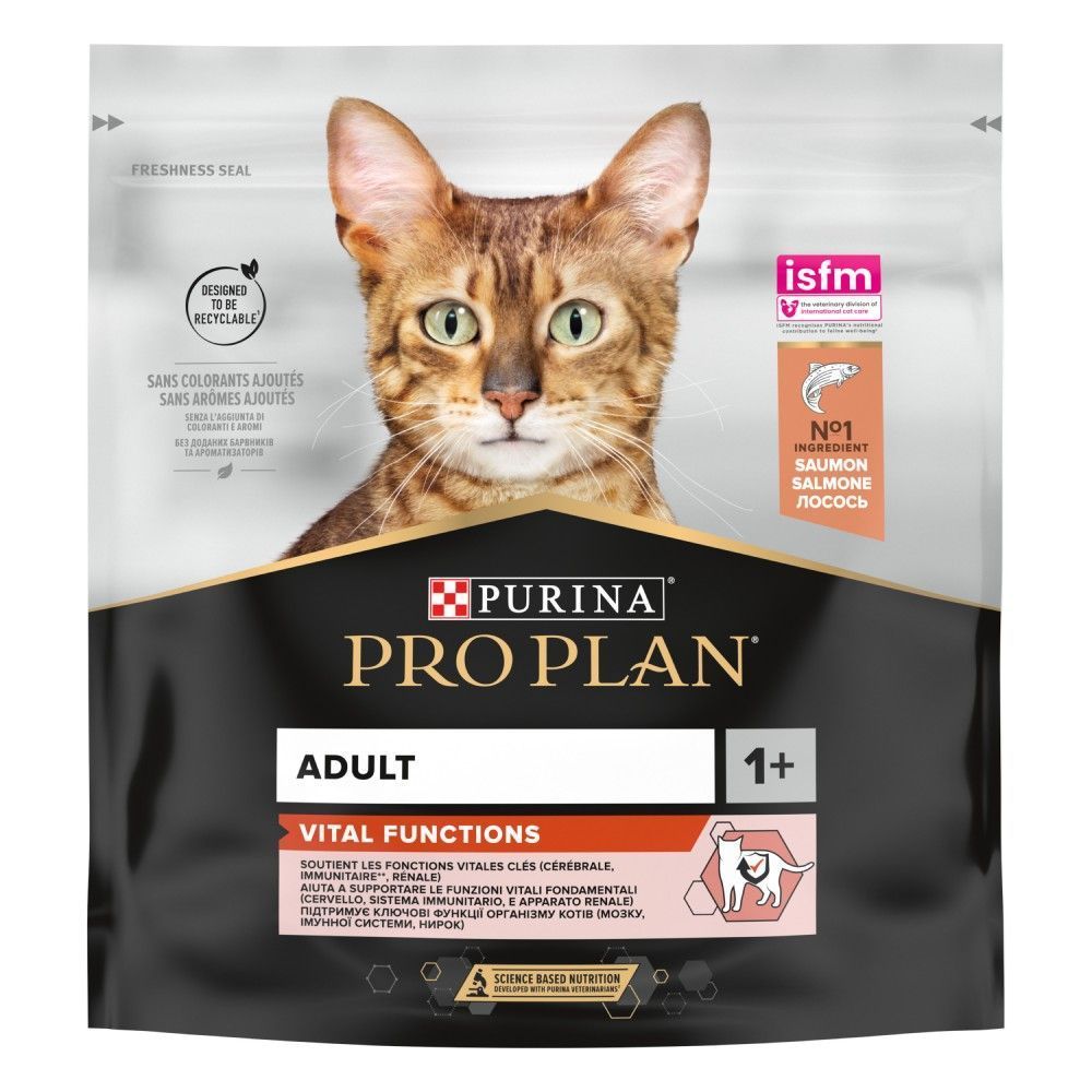 Сухой корм для кошек Pro Plan Adult Vital Functions 400 г - лосось Сухой корм для кошек Pro Plan Adult Vital Functions 400 г - лосось