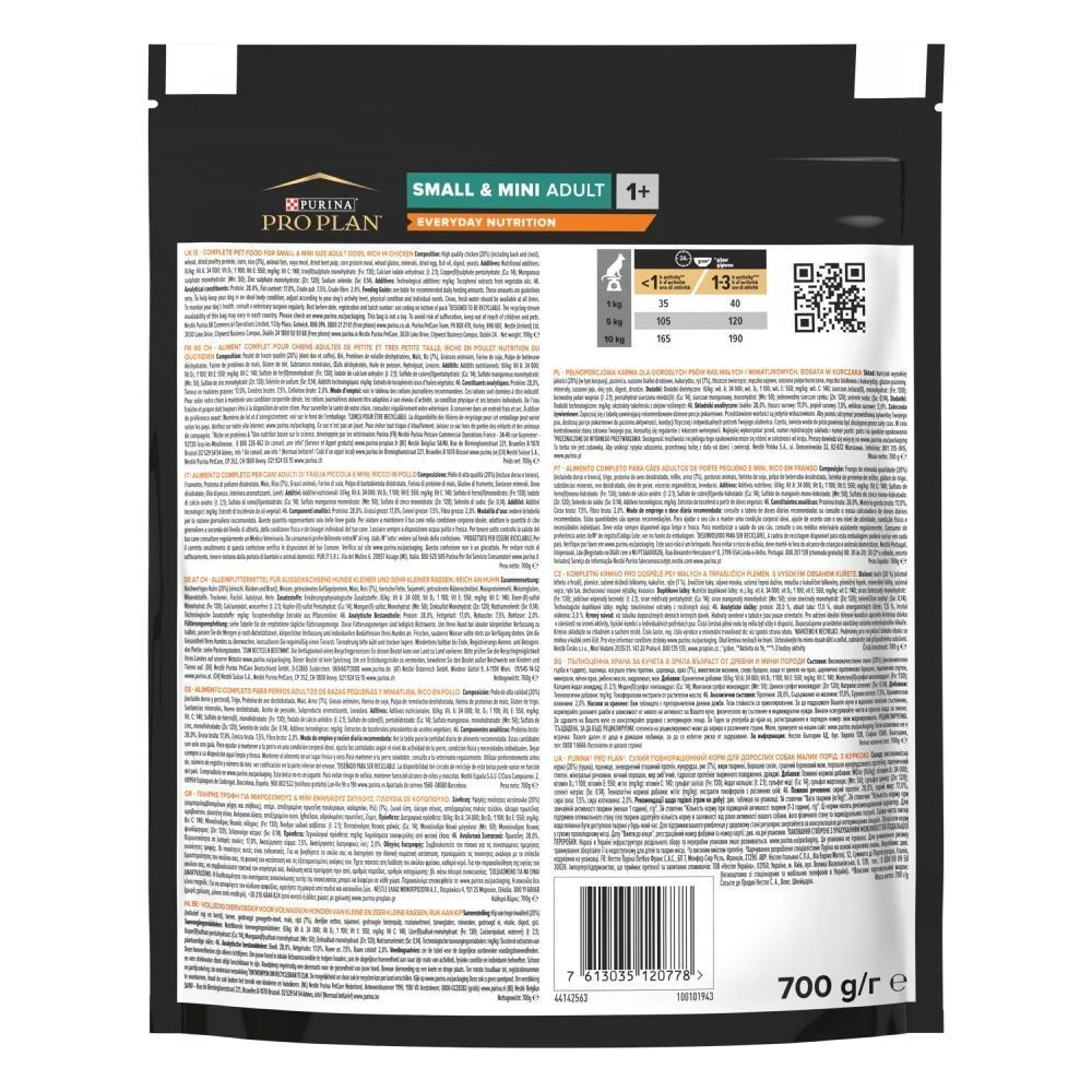 Сухой корм собак Pro Plan Small & Mini Adult Everyday Nutrition 700 г - курица Сухой корм собак Pro Plan Small & Mini Adult Everyday Nutrition 700 г - курица