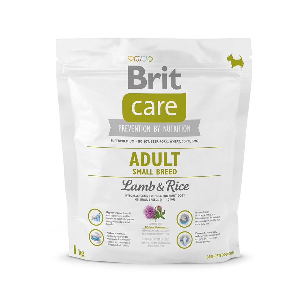 Сухой корм для взрослых собак мелких пород (весом до 10 кг) Brit Care Adult Small Breed Lamb & Rice 1 кг (ягненок и рис) Сухой корм для взрослых собак мелких пород (весом до 10 кг) Brit Care Adult Small Breed Lamb & Rice 1 кг (ягненок и рис)
