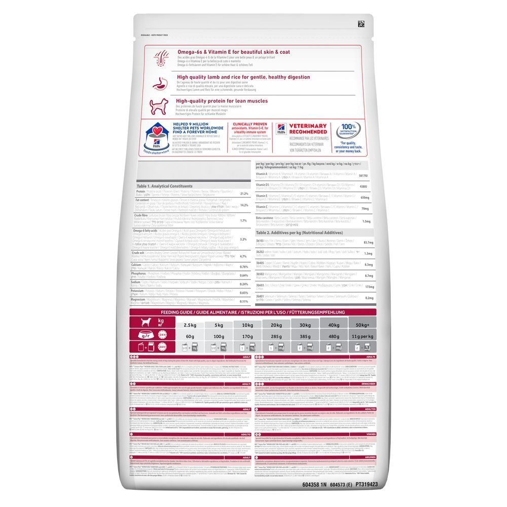 Сухий корм для собак Hill’s Science Plan Adult Medium Breed 2,5 кг - ягня та рис