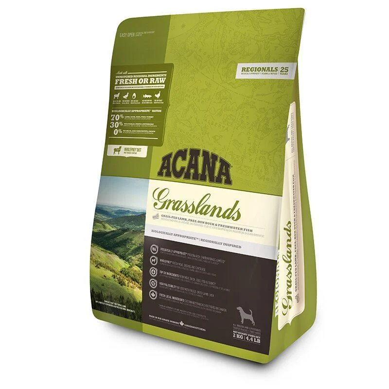 Сухий корм для собак Acana Grasslands 2 кг - ягня Сухий корм для собак Acana Grasslands 2 кг - ягня