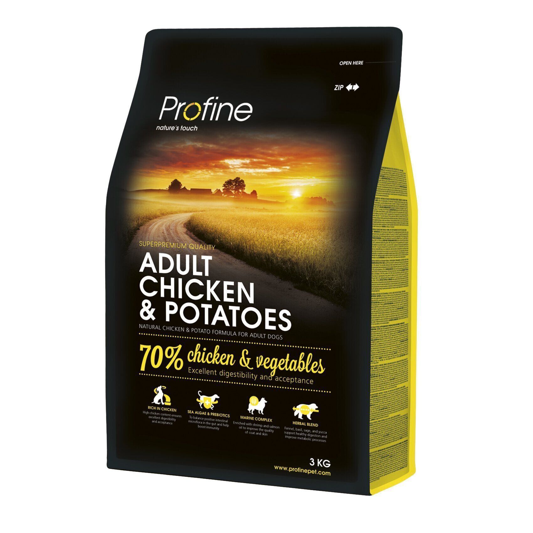 Сухий корм для собак Profine Adult 3 кг - курка та картопля Сухий корм для собак Profine Adult 3 кг - курка та картопля