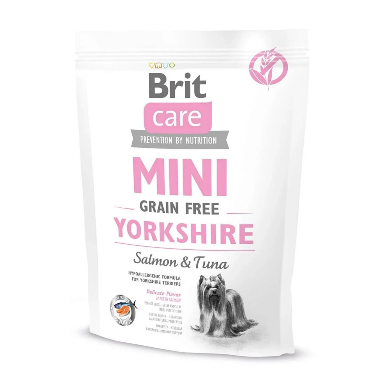 Cухий корм для собак Brit Care Mini GF Yorkshire 400 г - лосось та тунець