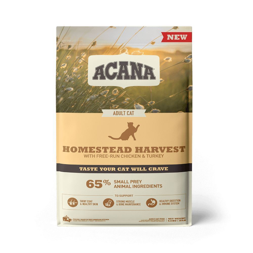 Сухой корм для кошек Acana Homestead Harvest 4,5 кг - курица и индейка Сухой корм для кошек Acana Homestead Harvest 4,5 кг - курица и индейка