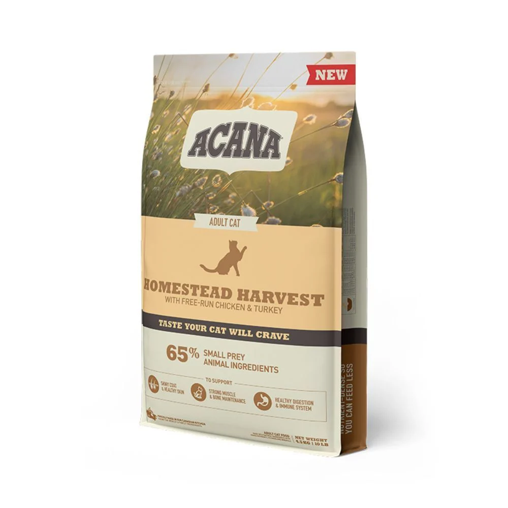 Сухой корм для кошек Acana Homestead Harvest 4,5 кг - курица и индейка Сухой корм для кошек Acana Homestead Harvest 4,5 кг - курица и индейка