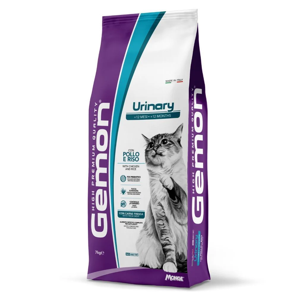 Сухой корм для кошек Gemon Urinary 7 кг - курица и рис Сухой корм для кошек Gemon Urinary 7 кг - курица и рис