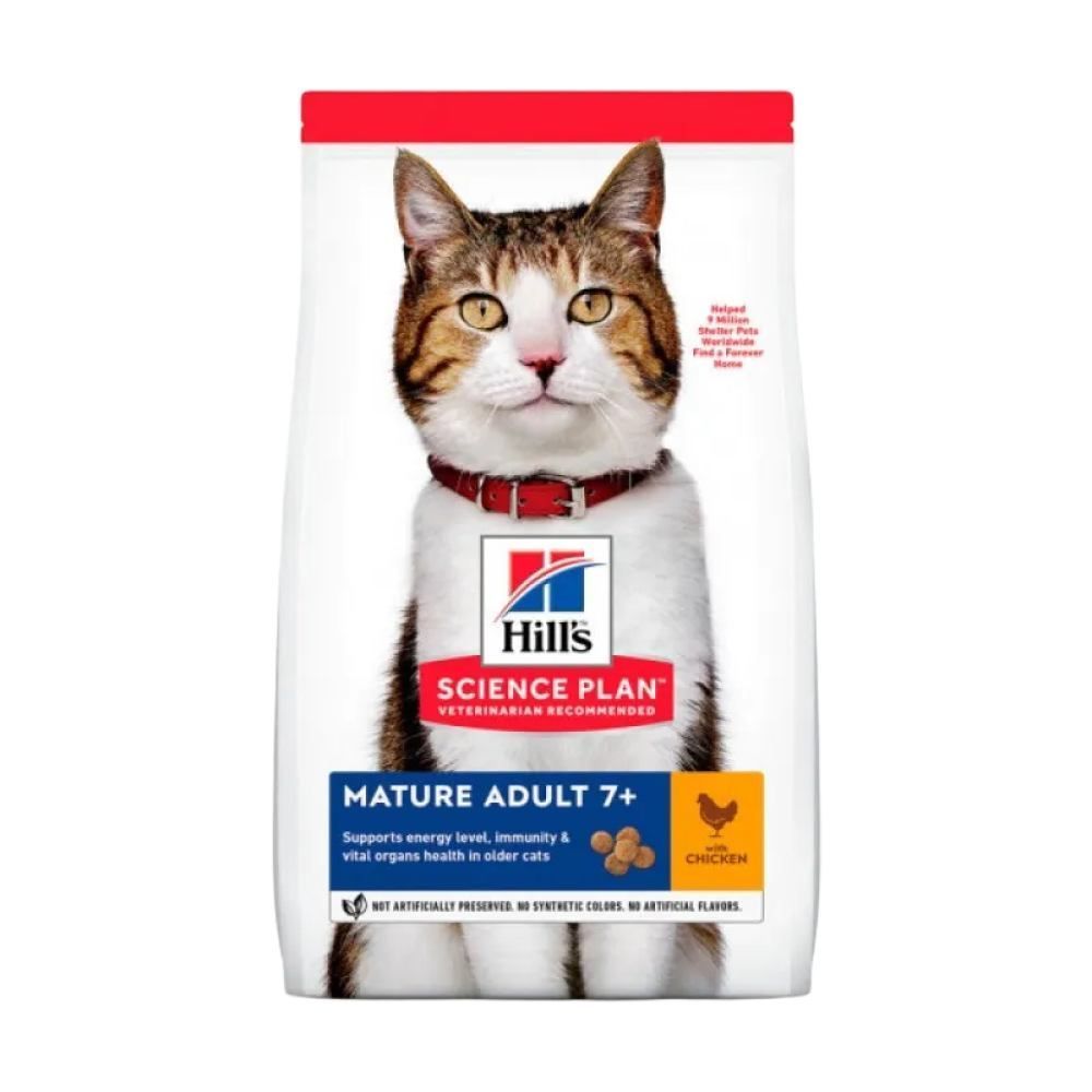 Сухий корм для котів Hill's Science Plan Mature Adult 7+ 1,5 кг - курка Сухий корм для котів Hill's Science Plan Mature Adult 7+ 1,5 кг - курка