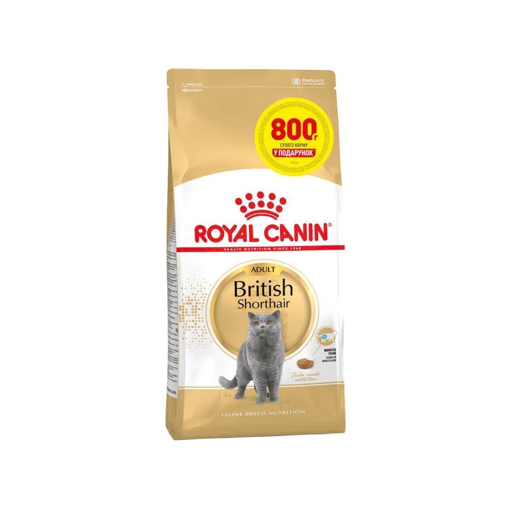 Сухий корм для котів Royal Canin British Shorthair Adult 3,2 кг + 800 г Сухий корм для котів Royal Canin British Shorthair Adult 3,2 кг + 800 г