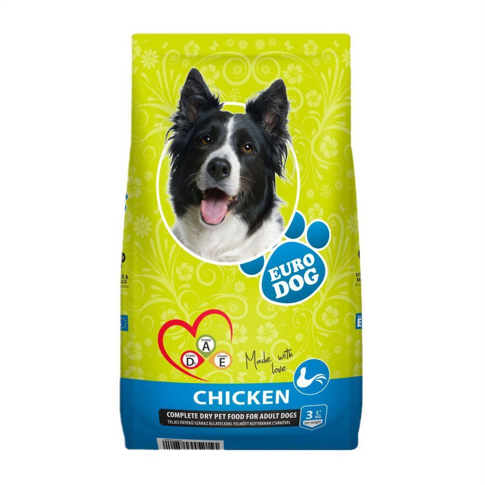 Cухий корм для собак EuroDog Adult 3 кг - курка
