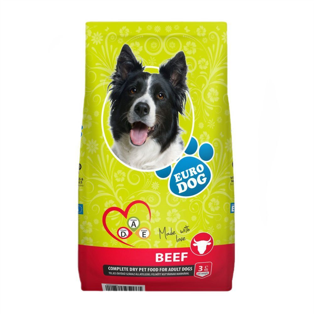 Сухий корм для собак EuroDog Adult 3 кг - яловичина Сухий корм для собак EuroDog Adult 3 кг - яловичина