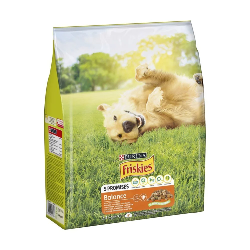 Cухий корм для собак Friskies Balans 2,4 кг - курка та овочі