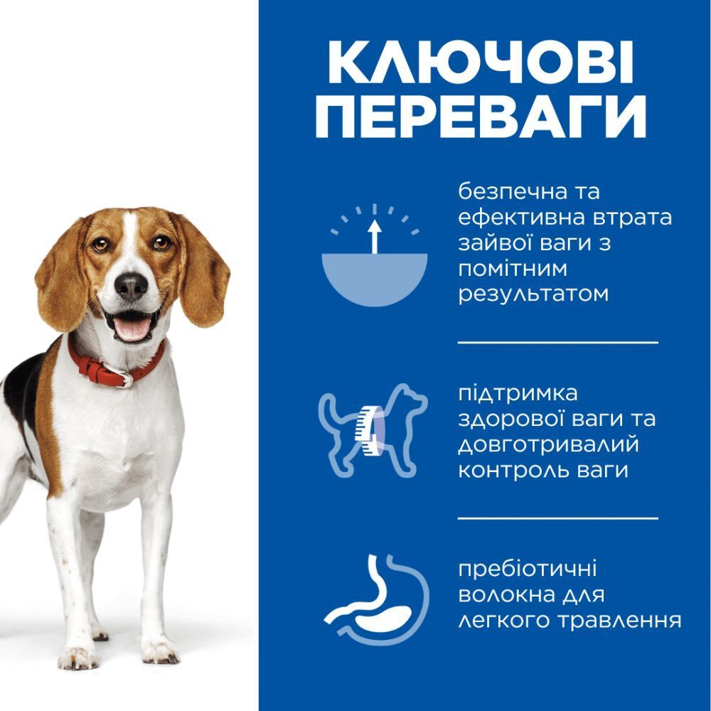 Cухий корм для собак Hill’s Science Plan Perfect Weight Medium Breed Adult 2 кг - курка