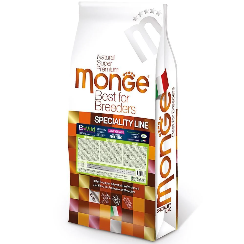Сухий корм для собак Monge Bwild Low Grain 15 кг - дикий кабан Сухий корм для собак Monge Bwild Low Grain 15 кг - дикий кабан