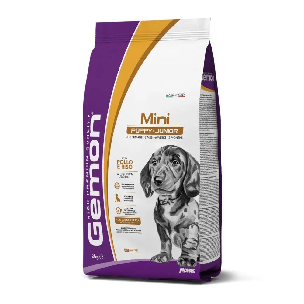 Сухий корм для цуценят Gemon Mini Puppy & Junior 3 кг - курка та рис
