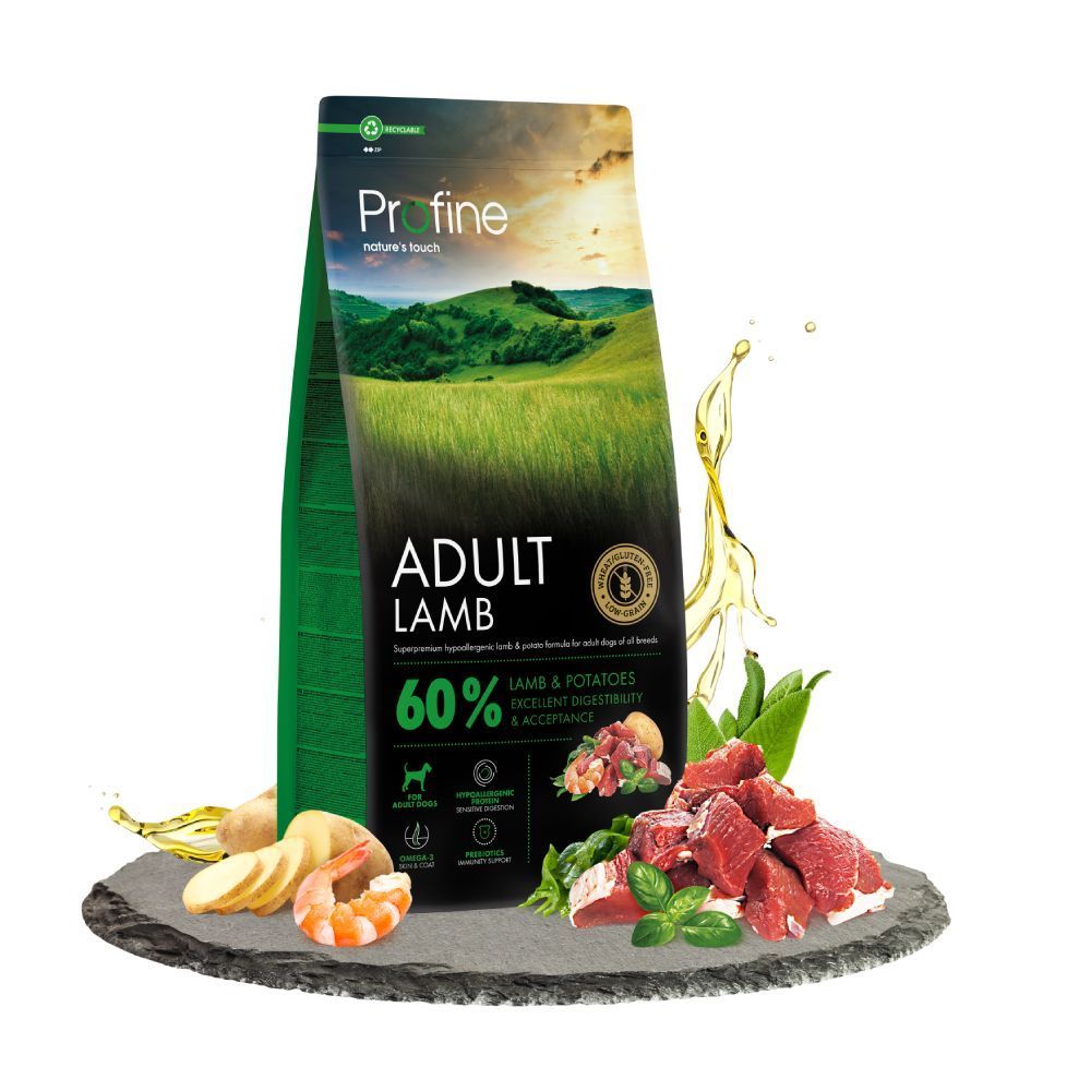 Сухий корм для собак Profine Adult 12 кг - ягня та картопля Сухий корм для собак Profine Adult 12 кг - ягня та картопля