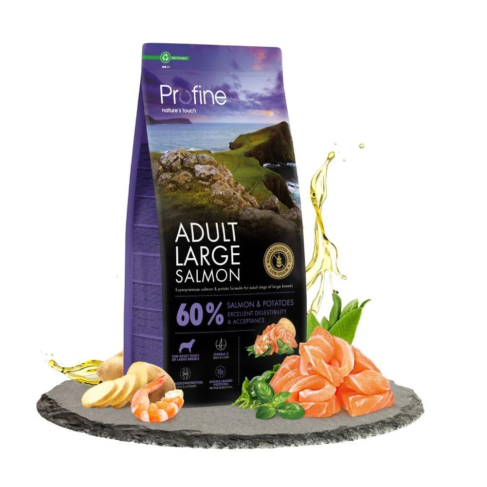 Сухий корм для собак Profine Adult Large 12 кг - лосось та картопля Сухий корм для собак Profine Adult Large 12 кг - лосось та картопля