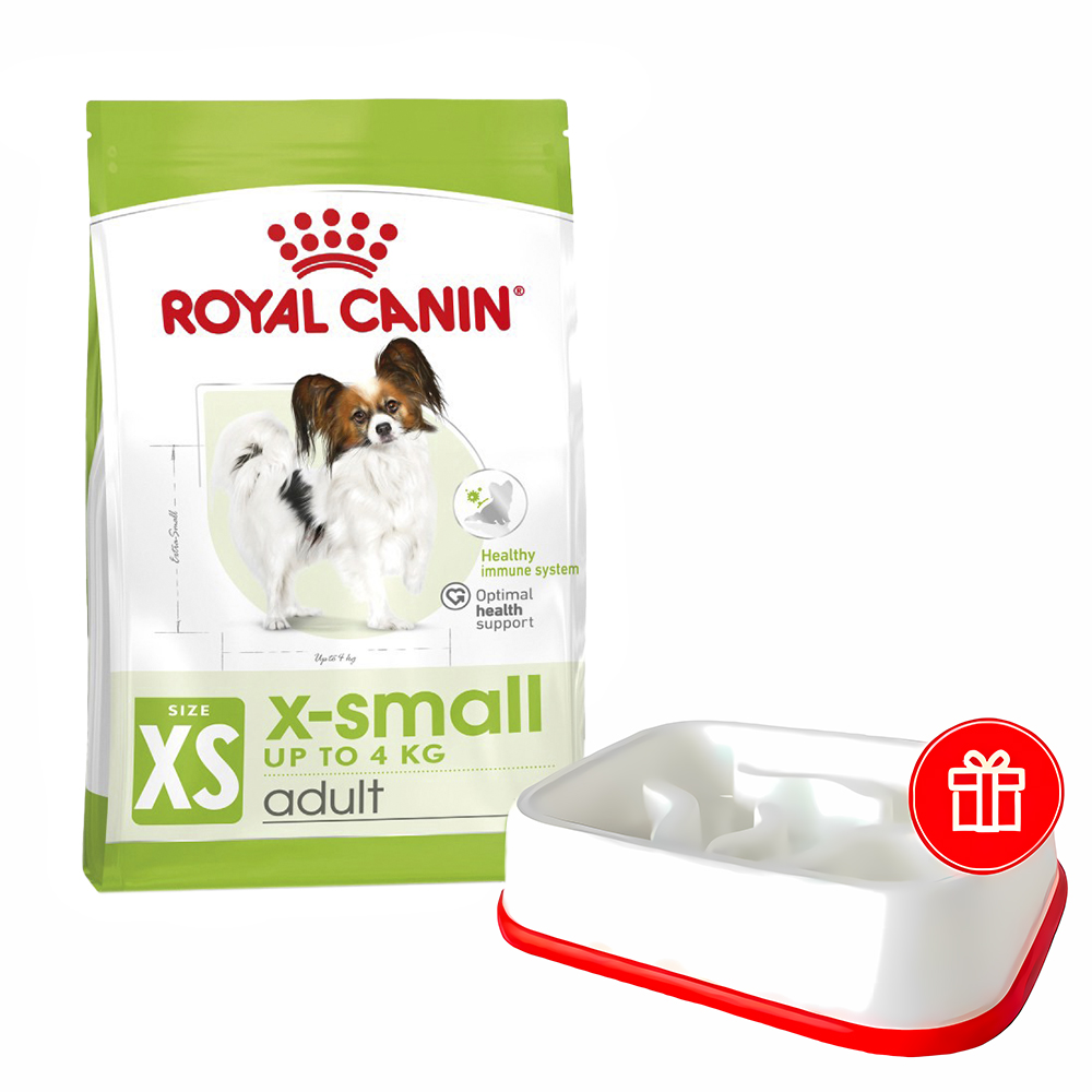Сухий корм для собак Royal Canin X-Small Adult 3 кг + годівниця у подарунок