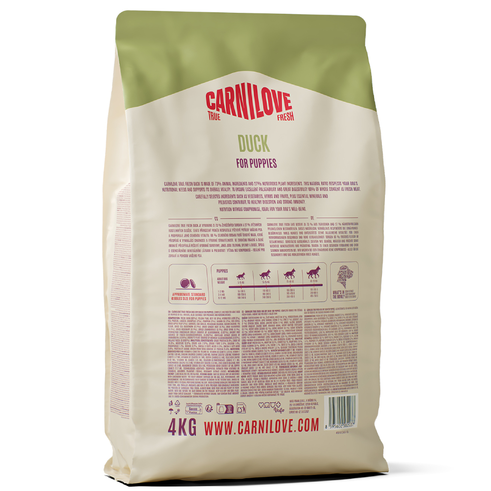 copy_Сухой корм для щенков Carnilove True Fresh Puppy 1,5 кг - утка