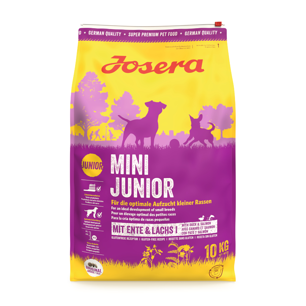 Сухий корм для цуценят Josera Mini Junior 10 кг - качка та лосось
