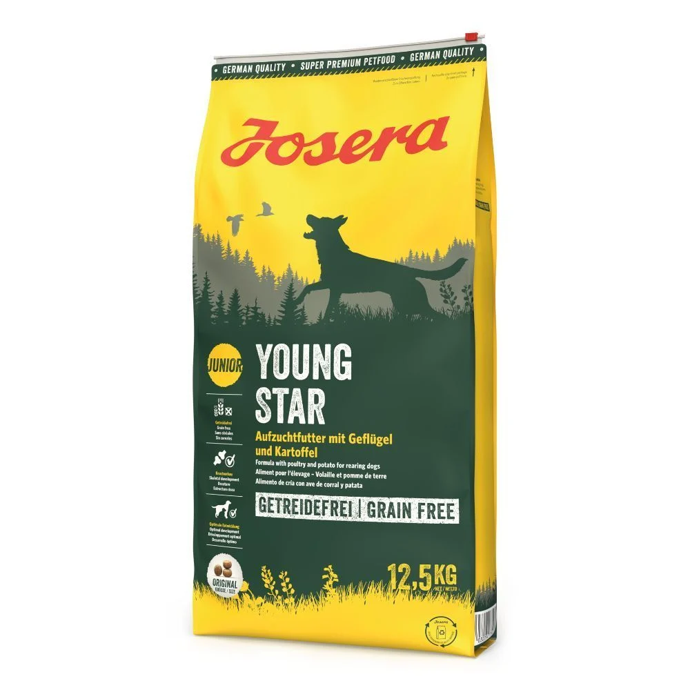 Сухой корм для щенков Josera Young Star 12,5 кг - домашняя птица и картофель Сухой корм для щенков Josera Young Star 12,5 кг - домашняя птица и картофель