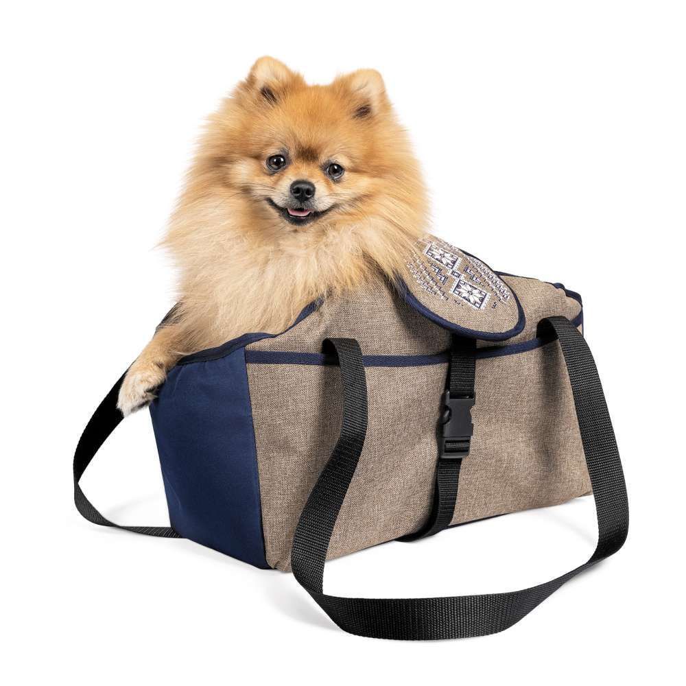 Сумка-переноска для собак та котів Pet Fashion «Linen» 38 х 32 х 22 см