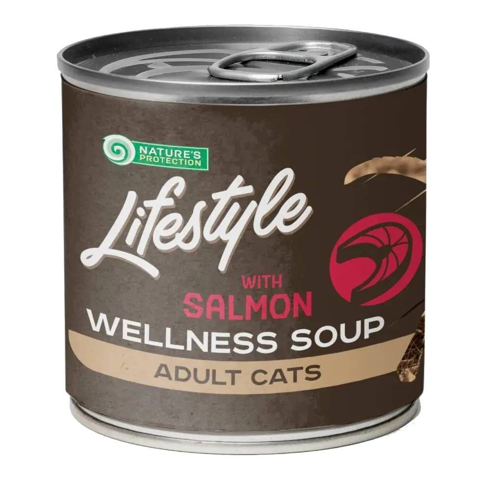 Nature's Protection Lifestyle Wellness Soup Sterilised Adult суп для кошек 140 мл - лосось