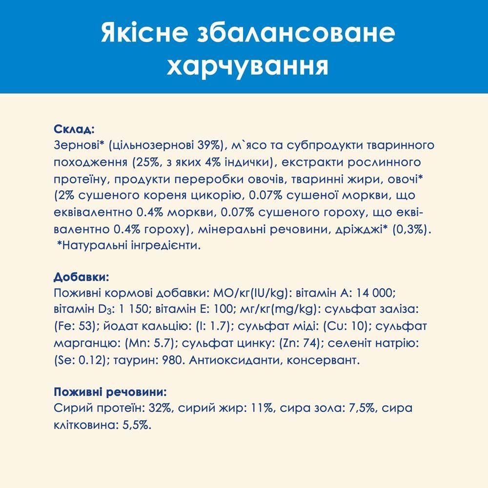 Сухий корм для котів Cat Chow 3 in 1 1,5 кг - індичка