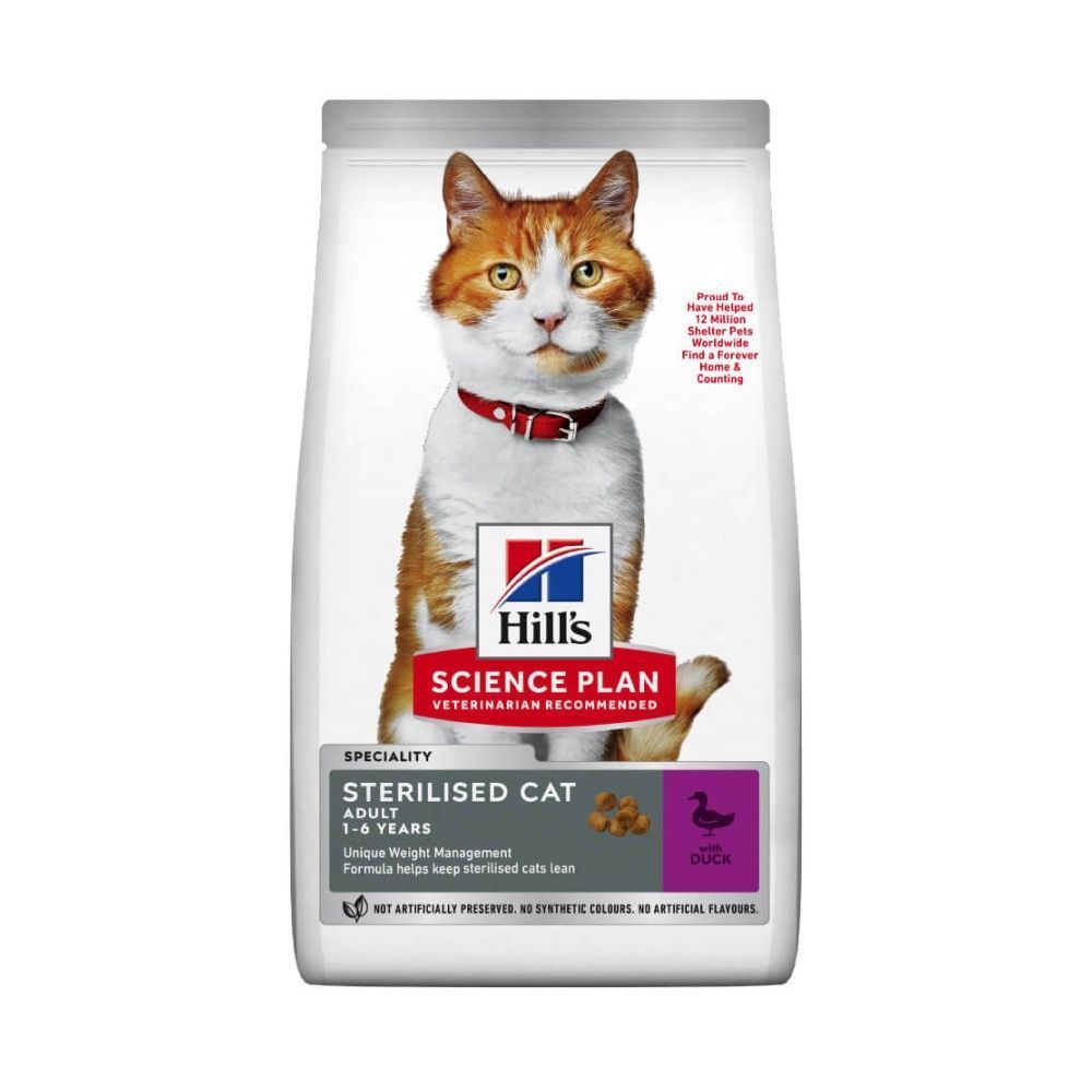 Сухой корм для кошек Hill's Science Plan Sterilised Adult 10 кг - утка Сухой корм для кошек Hill's Science Plan Sterilised Adult 10 кг - утка