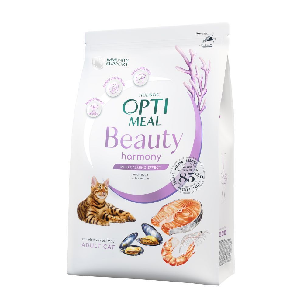 Сухой корм для кошек Optimeal Beauty Harmony 4 кг - морепродукты Сухой корм для кошек Optimeal Beauty Harmony 4 кг - морепродукты