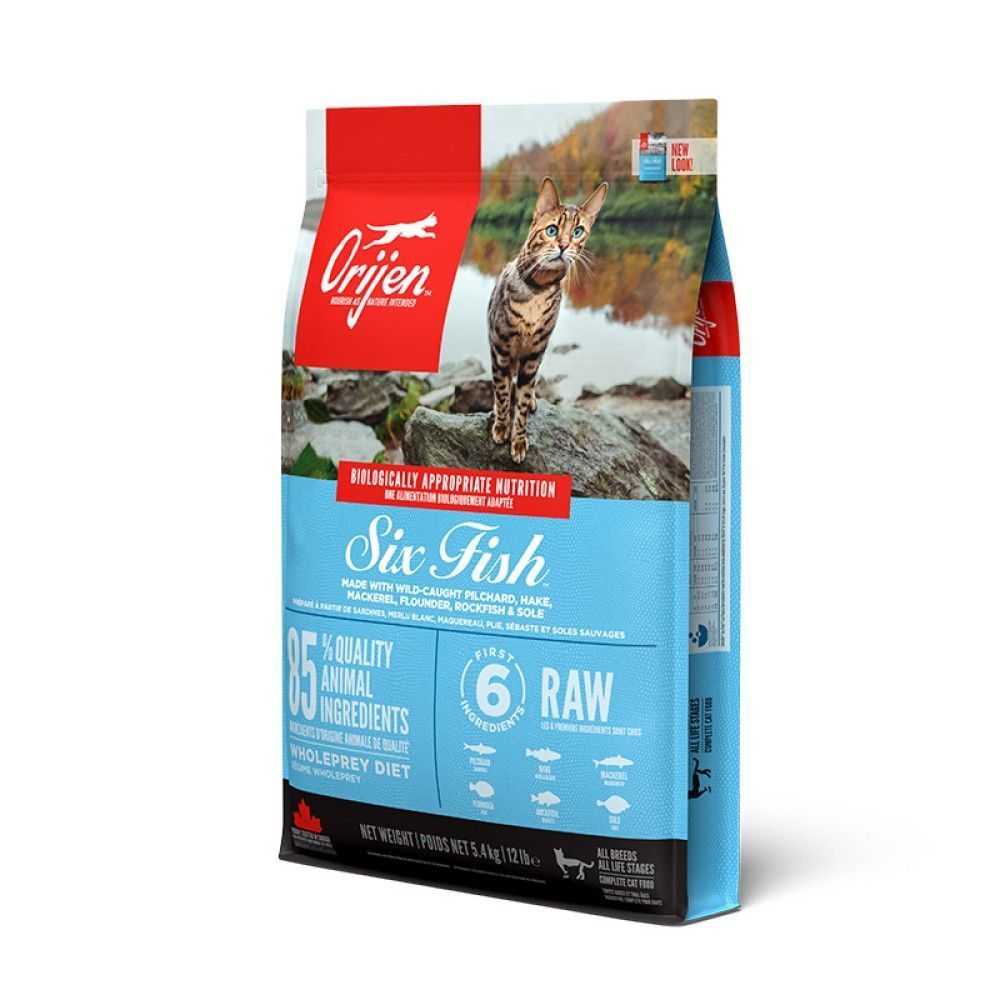 Сухой корм для кошек Orijen Six Fish 5,4 кг - рыба Сухой корм для кошек Orijen Six Fish 5,4 кг - рыба