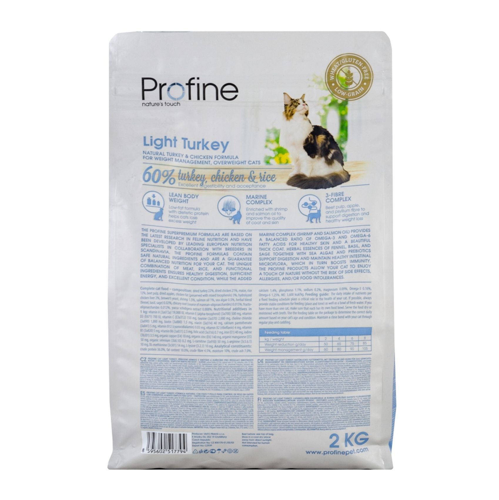 Сухой корм для кошек Profine Cat Light 2 кг — индейка и курица Сухой корм для кошек Profine Cat Light 2 кг — индейка и курица
