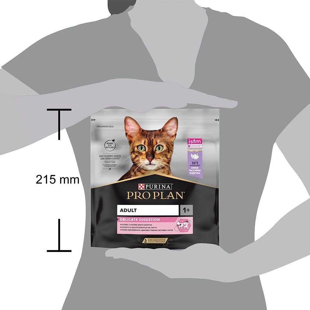 Сухий корм для котів Pro Plan Adult Delicate Digestion 400 г - індичка