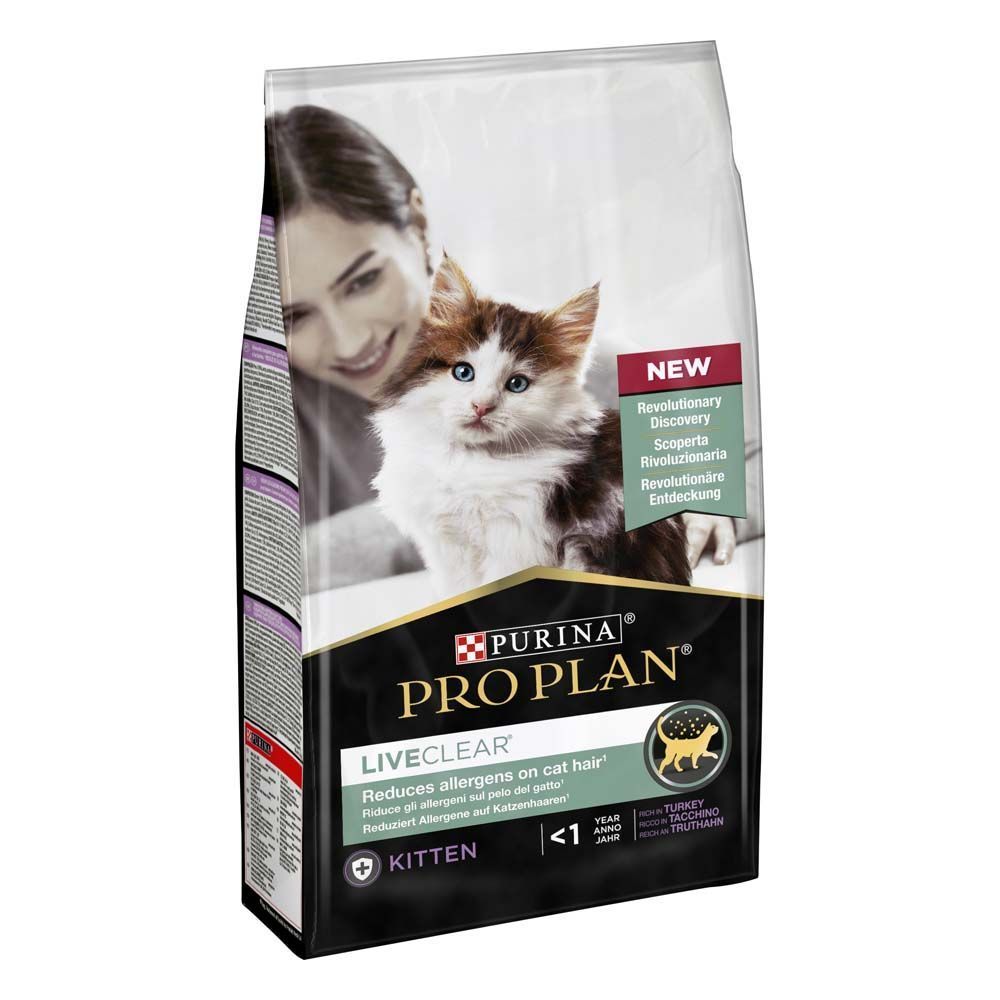 Сухой корм для котят Pro Plan LiveClear Kitten 1,4 кг - индейка Сухой корм для котят Pro Plan LiveClear Kitten 1,4 кг - индейка