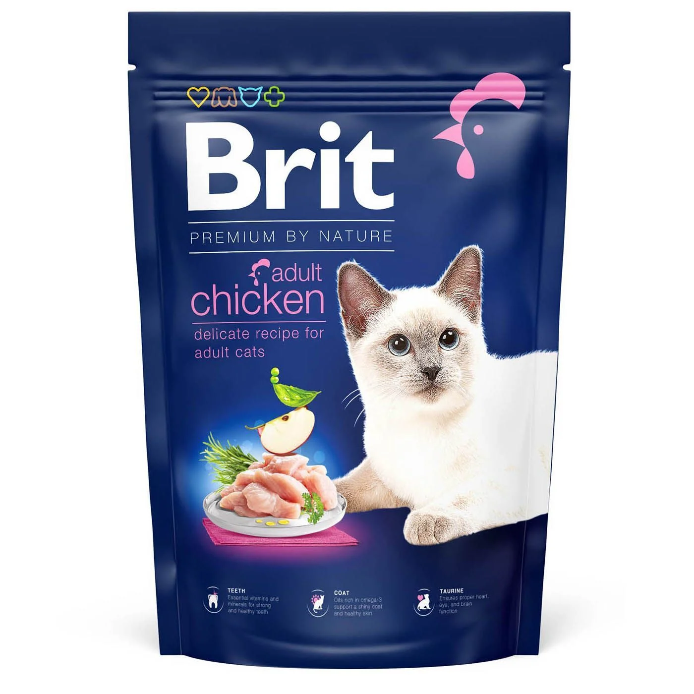 Сухий корм для котів Brit Premium by Nature Adult - курка