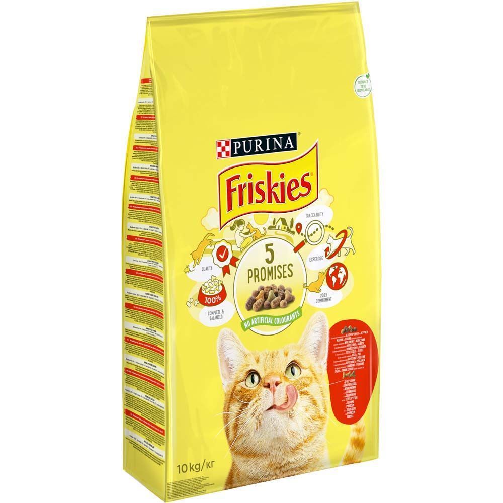 Сухий корм для котів Friskies 5 Promises 10 кг - курка та яловичина