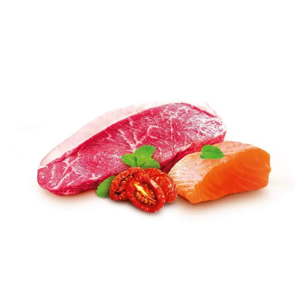 Home Food Adult Sterilised Large Breeds сухой корм для кошек 10 кг - телятина и лосось