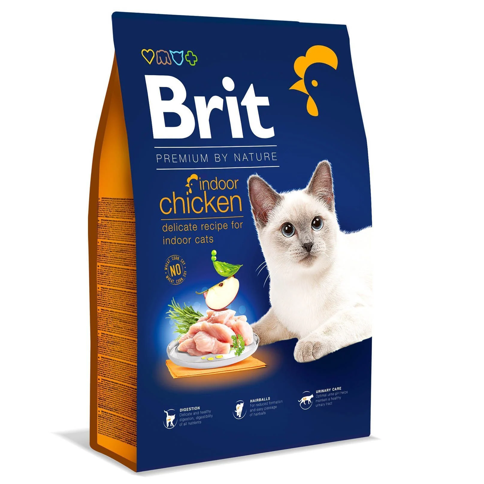 Сухой корм для кошек Brit Premium by Nature Indoor 8 кг - курица Сухой корм для кошек Brit Premium by Nature Indoor 8 кг - курица