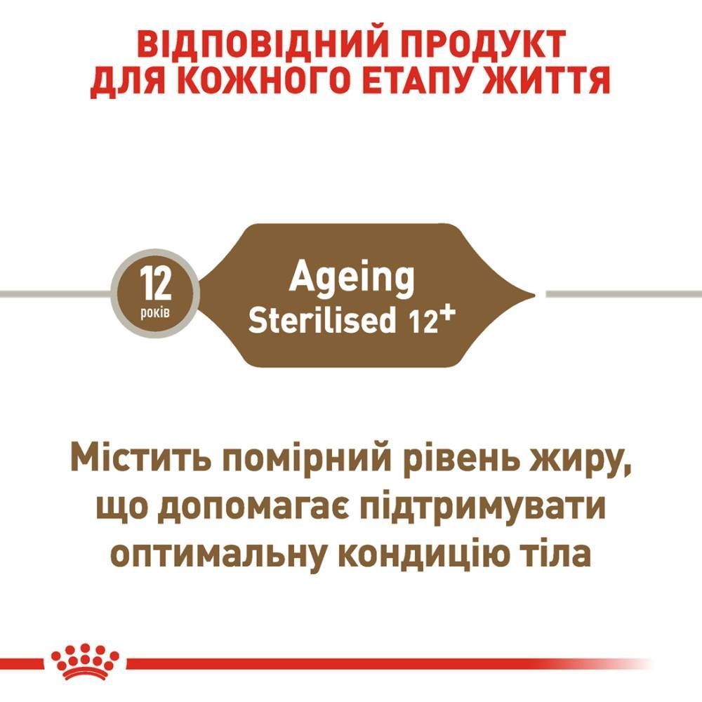 Сухий корм для котів Royal Canin Senior Sterilised Ageing 12+ 2 кг Сухий корм для котів Royal Canin Senior Sterilised Ageing 12+ 2 кг
