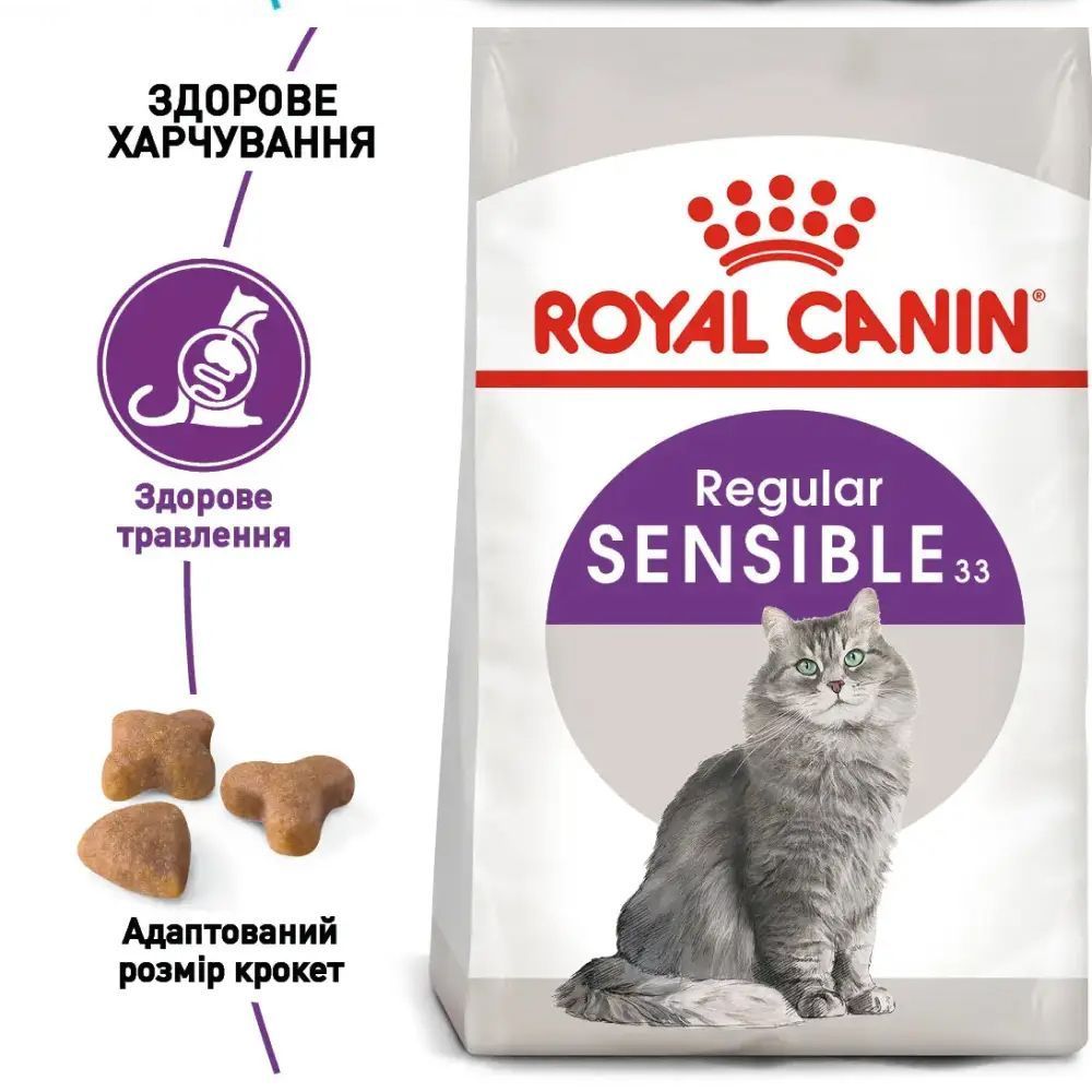 Сухой корм для кошек Royal Canin Sensible 33 8 кг + 2 кг