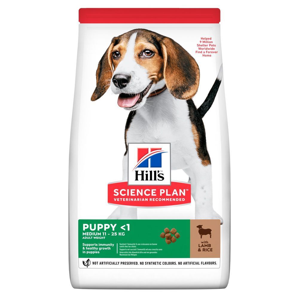 Сухий корм для цуценят Hill’s Science Plan Medium Breed Puppy 14 кг - ягня та рис Сухий корм для цуценят Hill’s Science Plan Medium Breed Puppy 14 кг - ягня та рис