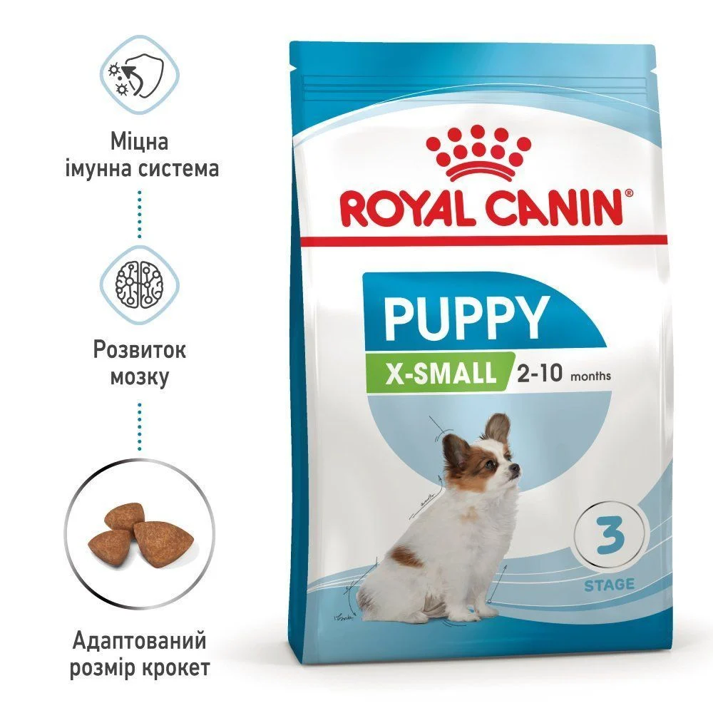 Cухий корм для цуценят Royal Canin X-Small Puppy 3 кг