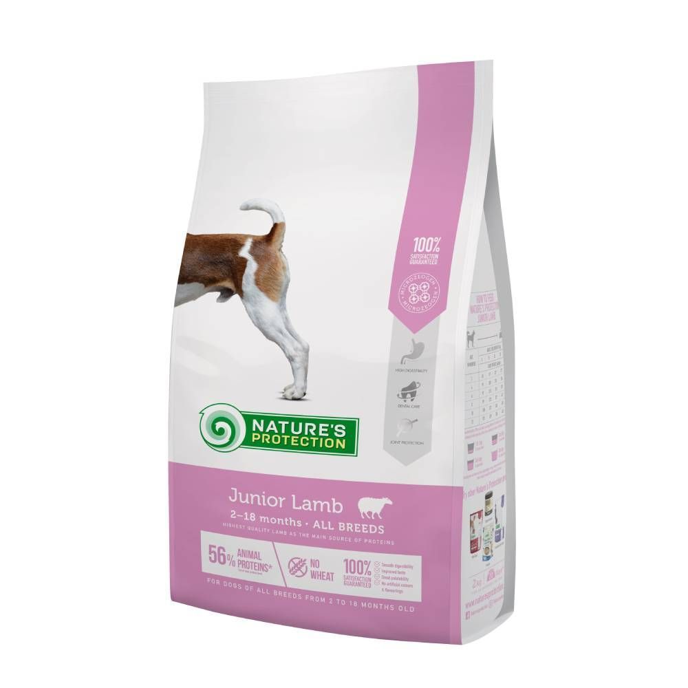 Сухий корм для цуценят Nature's Protection Junior All Breeds 2 кг - ягня Сухий корм для цуценят Nature's Protection Junior All Breeds 2 кг - ягня