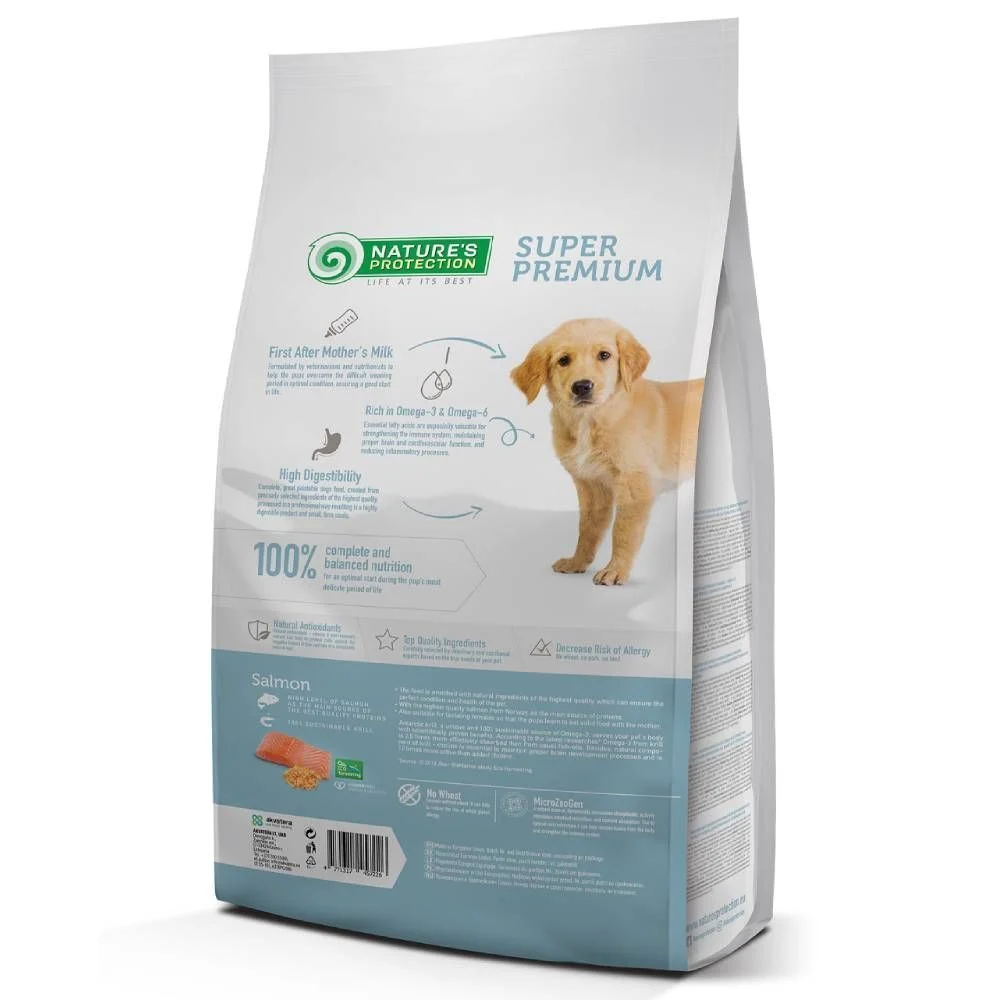 Сухой корм для щенков Nature's Protection Puppy Starter All Breeds 2 кг - лосось и криль Сухой корм для щенков Nature's Protection Puppy Starter All Breeds 2 кг - лосось и криль